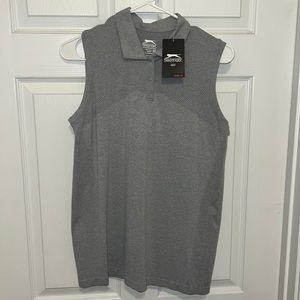 Slazenger Women's Sleeveless Golf Polo Grey, New with tags